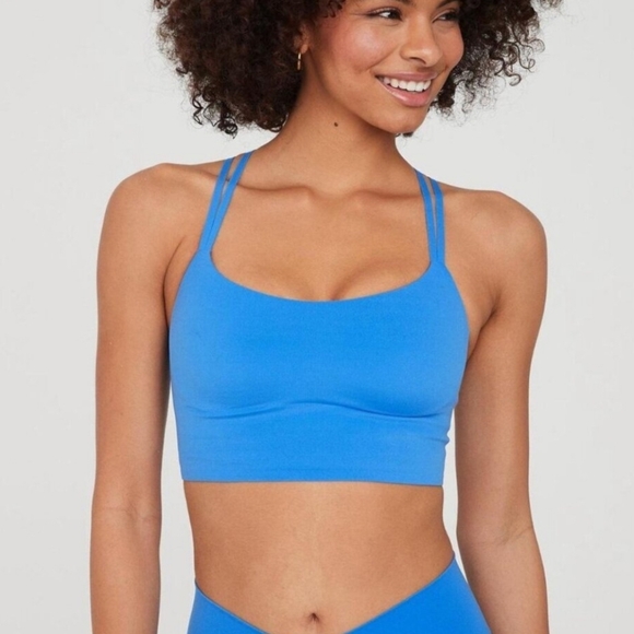 aerie Other - NWT Aerie Offline Real Me Blue Strappy Sports Bra